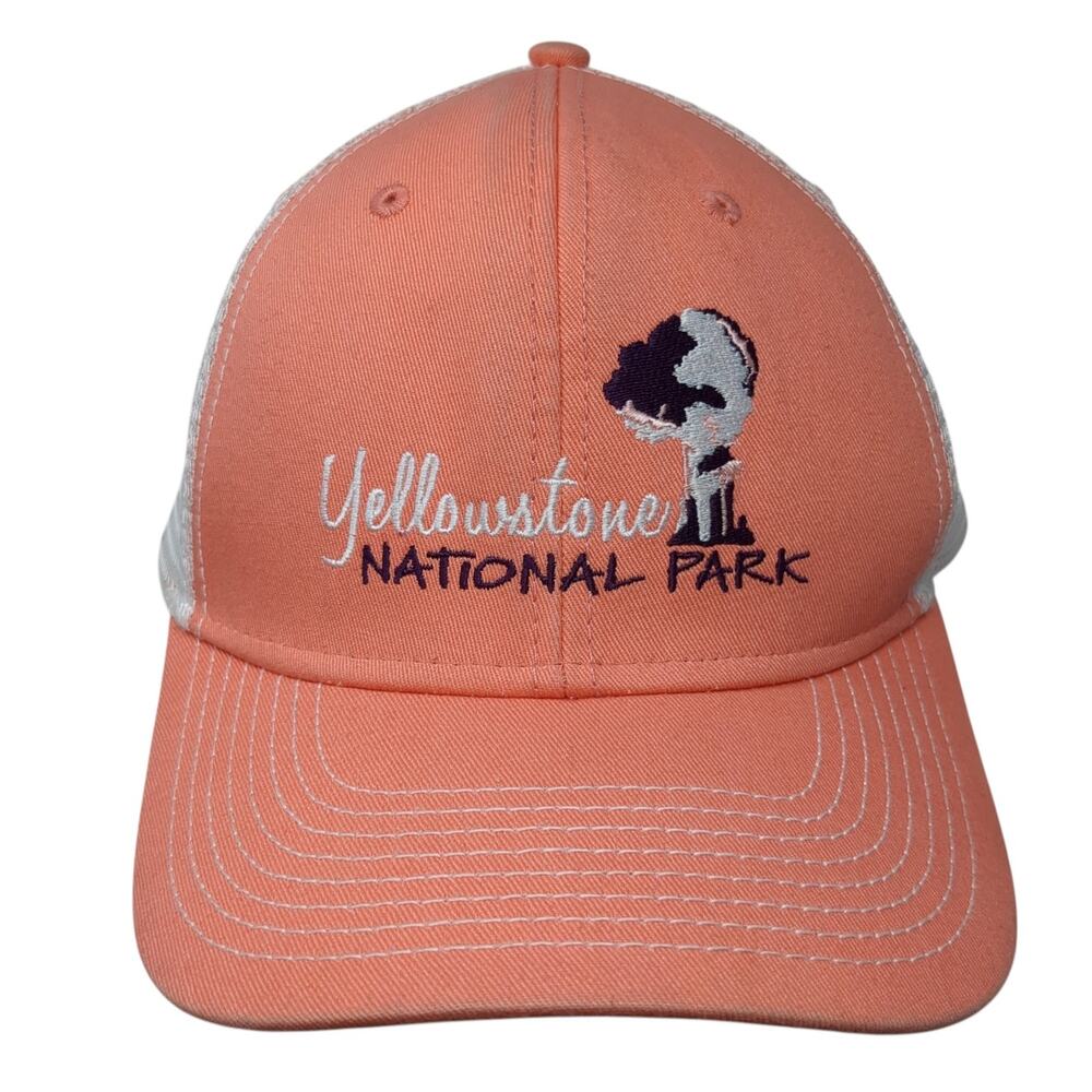 Yellowstone National Park Snapback Trucker Hat Pink One Size Ouray Sportswear